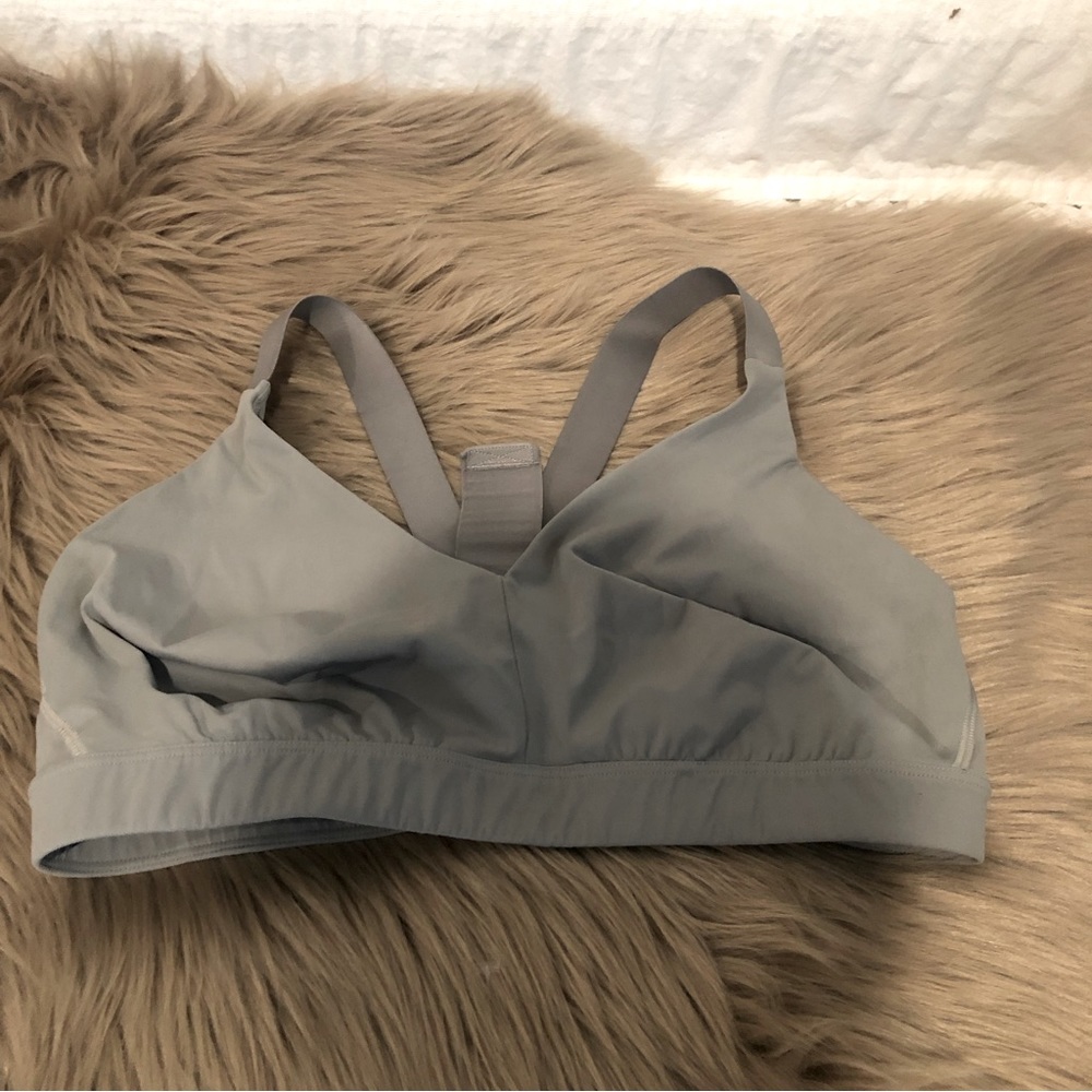 Athleta Light Gray Sports Bra